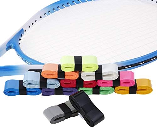 12 peças Tennis Badminton Racket Overgrips para prenda anti-deslizamento e aderência absorvente