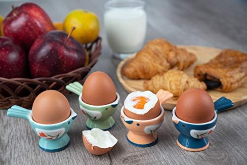 WD- 2 PCs Cute de ovo de ovo de ovo de pássaro fofo para ovos cozidos macios - para café da manhã brunch macio ovo cozido