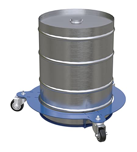 Vestil Steel Keg Transport Dolly 26 pol. X 26-3/8 pol. X 5 pol. 200 lb. Capacidade azul