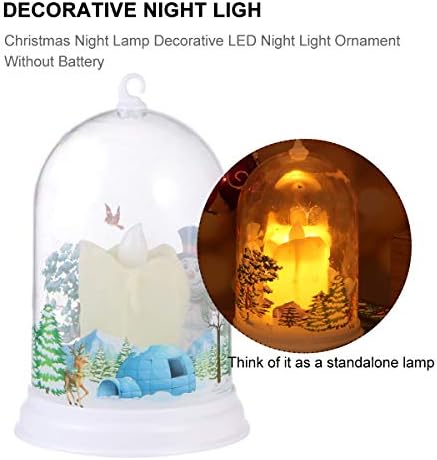 AMOSFUN Natal Santa Snowman Light LED LED LANTERN LUNTER DE CRISA DE CRISTRA NOITE DOMBRAMENTO DE NASTROS DE NATAL
