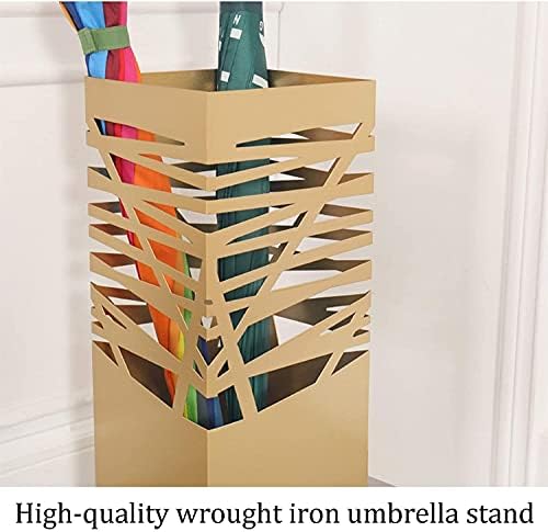 Suporte para guarda -chuva lxdzxy, guarda -chuva de metal oco, compacto portão doméstico hotel guarda -chuva, impermeável e à prova