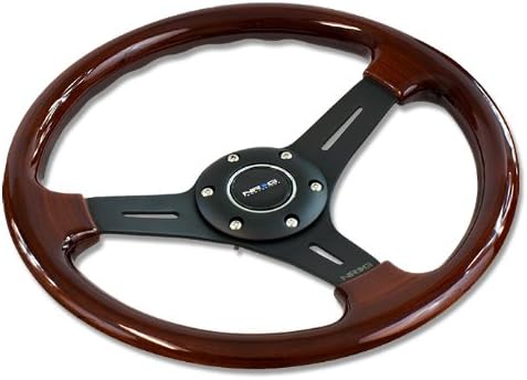NRG Innovations ST-015-1CH Classic Wood Grein Wheel, Chrome
