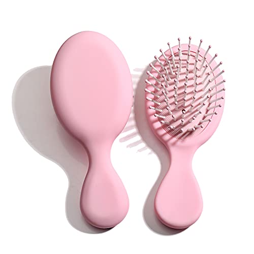 Brushes de cabelo detanger de 4 PC, coloração de doces antiestática de massagem pente escova de cabelo para mulheres meninas cacheadas lisadas longas ou curtas.