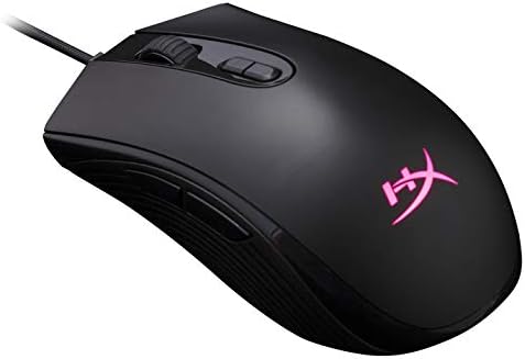 Núcleo de pulsefire hyperx hx-mc004b-rgb mouse de games preto e hx-mpfs-l fury s pro-gaming mouse pad l l l