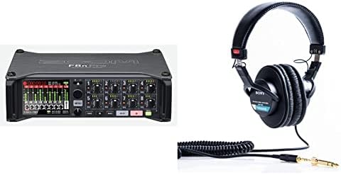 Zoom F8N Pro Professional Field Recorder/Mixer, Audio for Video, gravação de 32 bits/192 kHz, gravador de 10 canais, 8 XLR/TRS entradas,