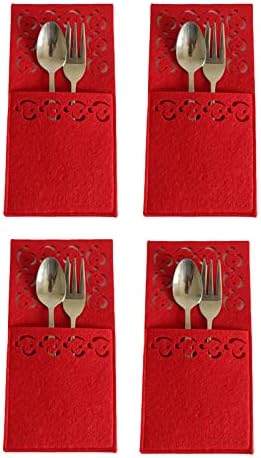 4pcs talheres de talheres de natal e garfo de árvore cozinha de mesa de decoração ， tapetes de mesa de cozinha de barra de jantar