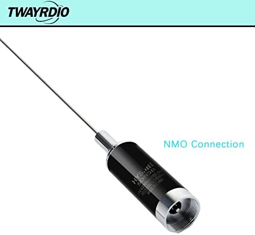 Twayrdio Banda dupla 144/430MHz 37 polegadas Antena de rádio móvel de alto ganho com conexão NMO 136-174MHz 400-470MHz Transceptor