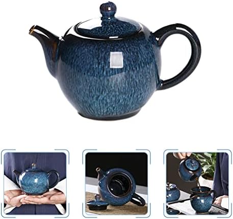 Veemoon Japanese Tea Conjunto de chá japonês Conjunto de chá chinês Conjunto de chá de chá cerâmica Alterar chaleira de chá Pretty Dispensador de chá