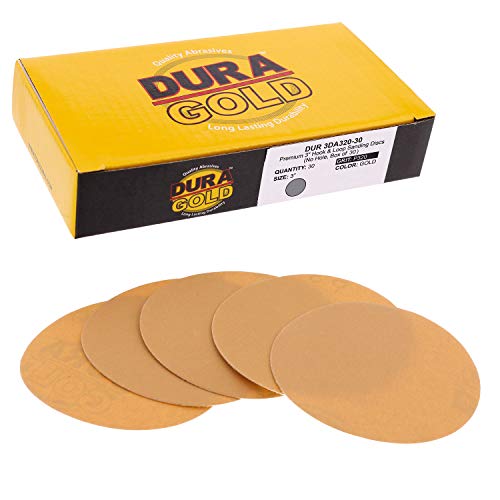 DURA -GOLD 3 discos de lixamento - 320 Grit & Hook & Loop Da Placa de Apoio