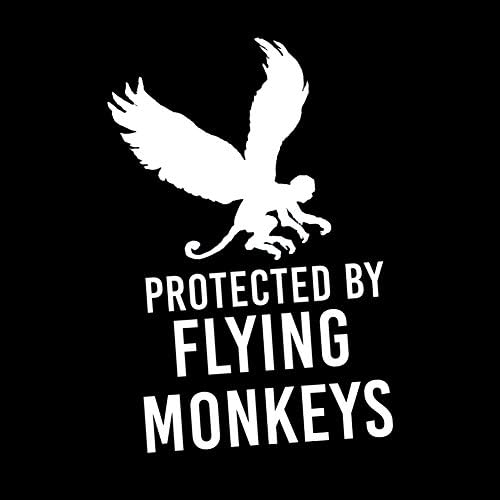 Engraçado Protegido por Flying Monkeys 6 Vinil Sticker Car Decal