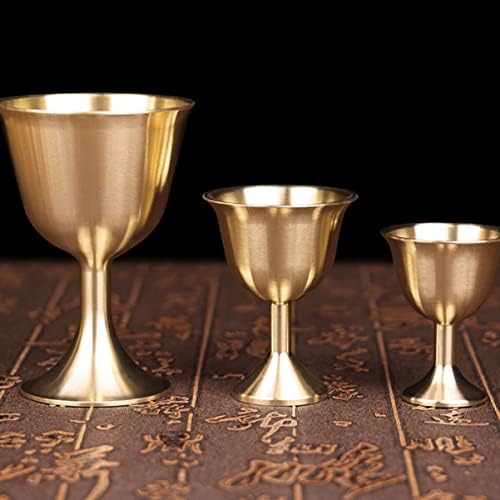 Veemon esculturas decoração de casa decoração de casa de casa de copo de vidro de vidro de bronze para mesa de vinhos de vinhos de bronze copo de goble