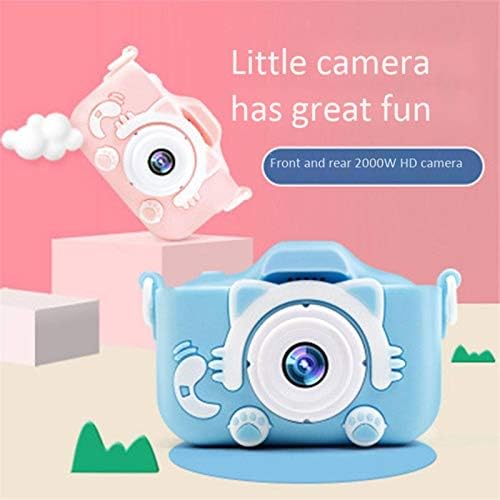 N-Brand Children Câmera Selfie fofo Baby Toy Cat Mini Digital HD IPS Screen crianças meninos meninos meninos aniversário de aniversário