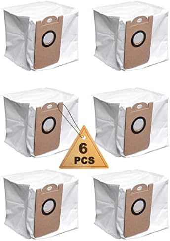 6 bolsas de poeira de grande capacidade à prova de vazamentos para iHome Autovac Nova Vacuum Sacos, para acessório Proscenic