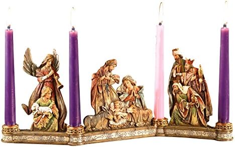 Avalon Gallery Advent Candleholder, Sagrada Família Cena da Natividade