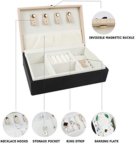 Organizador de jóias de bloqueio topil Caixa de armazenamento de exibição pequena para brindes de colar Bracelets, caixa de