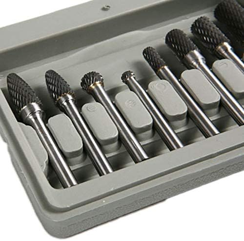 Xucus hho-8pcs tungstênio carboneto girating girr ratcing conjunto de tungsten tungsten riofting cabeça girando alça