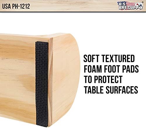 Suprimento de arte dos EUA de 12 polegadas de madeira de madeira de madeira de 12 polegadas Suporte de papel e dispensador