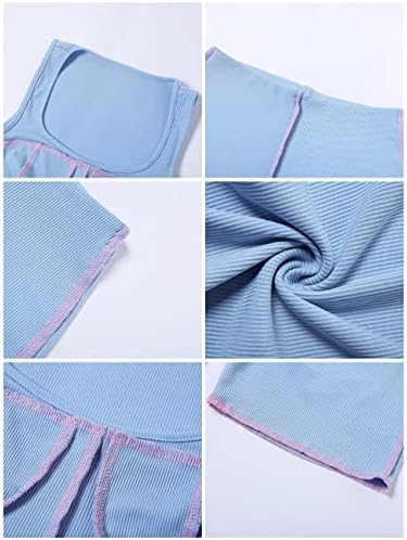 Kasoon Short Sets Mulheres Roupa de 2 peças Roupa com tampas irregulares de bainha e bodycon shorts rastrear