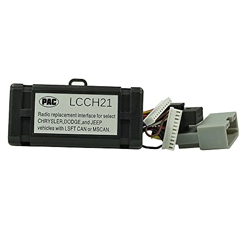 Adaptador de substituição de rádio PAC LCCH21 para Chrysler, Black