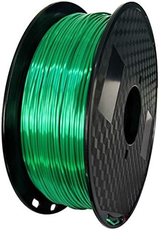 QDTD Silk Pla Filamento 1,75 mm, filamento de impressora 3D 1 kg, usado para impressora 3D e caneta 3D, esmeralda de seda verde