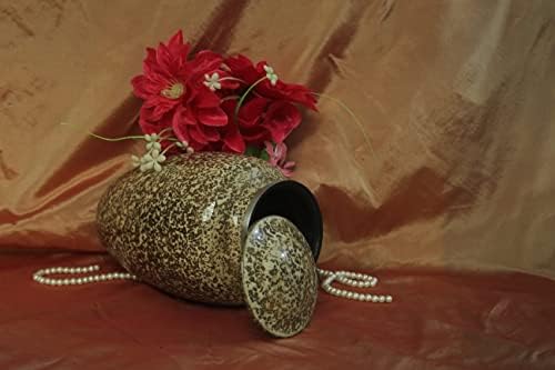 Incrível artesanato 1 bela cremação de textura urna, urna para cinzas, urna de cremação pintada à mão, cinzas feitas