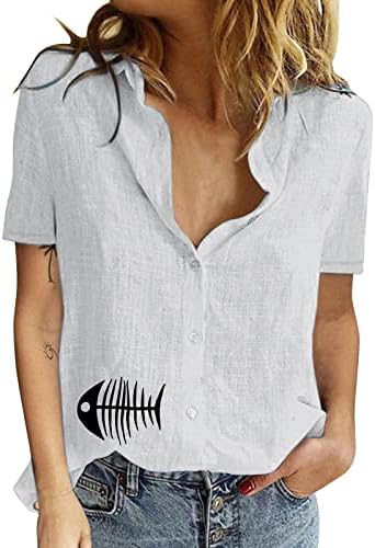 Camisas de compressão de manga longa para mulheres de algodão, algodão casual personalidade solta