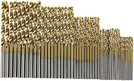 B Baosidade 100 peças Titanium revestido com broca de broca de bits rápida Alteração rápida Acessórios multiuso de aço de alta