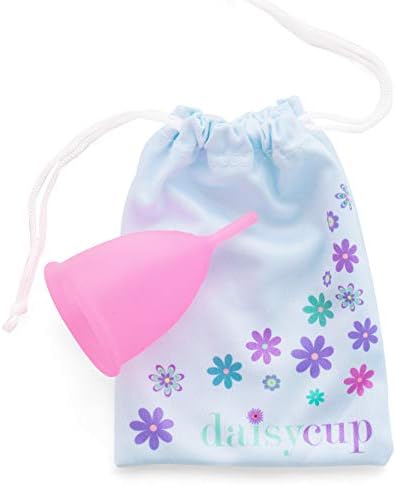 Copo menstrual de Daisycup - copos menstruais reutilizáveis ​​fornecem proteção livre de 12 horas de vazamento - Tampon e Pad Alternative