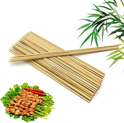 Hemoton Skewer Sticks 2 pacotes de espetos de bambu natural bambu bambu bambu sticks assando marshmallow sticks churrasqueira