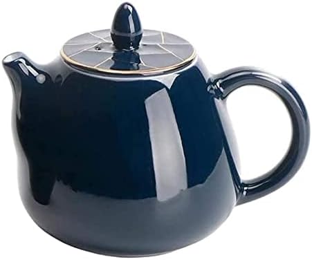 Estilo vintage ji qing esmalte arame dourado bule de chá de cerâmica Conjunto de chá de café com chá de chá artesanal
