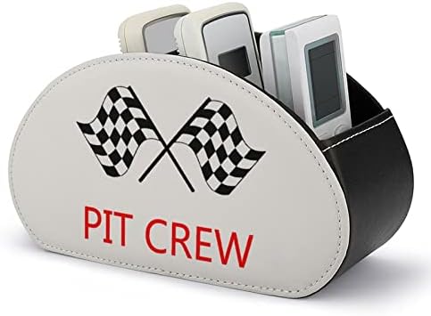 Racing Car Pit Crew Flag silenciado Printing TV Remote Organizer Box Controle