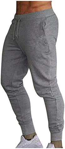 Wabtum Sortpantes Para homens, calça de fitness casual da primavera masculina, com cordão de cordão solto, colorção de calças