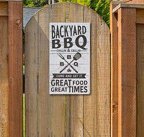 Kindred Hearts Backyard BBQ Indoor/Outdoor Wall Sign