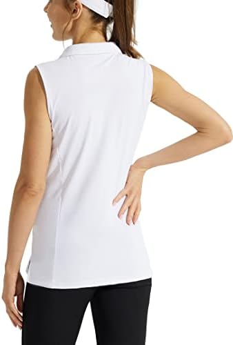 LOOLEafy Women's Women's sem mangas camisa de golfe rápida tênis seco tampas de tampas de golfe camisetas para mulheres