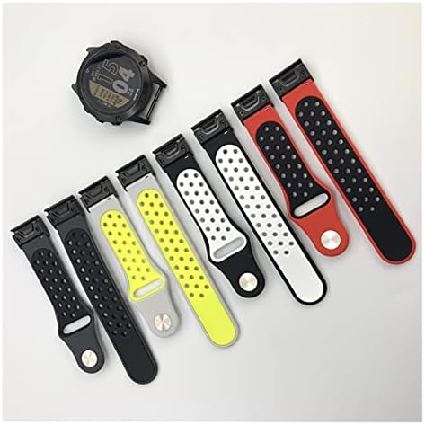 Gikos 22 26mm Banda de relógio de silicone de 26 mm Easy Quick Fit Strap para Garmin Fenix ​​7 7x/3HR/Fenix ​​5x/Fenix ​​5x Plus/S60/D2/Mk1/Fenix ​​5/Fenix ​​5 Plus