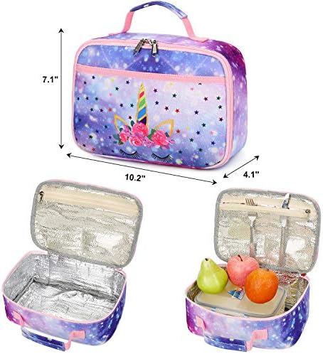 Lanche de lancheira infantil meninos garotos de almoço isolados para almoço reutilizável kit de tocha para viagens escolares