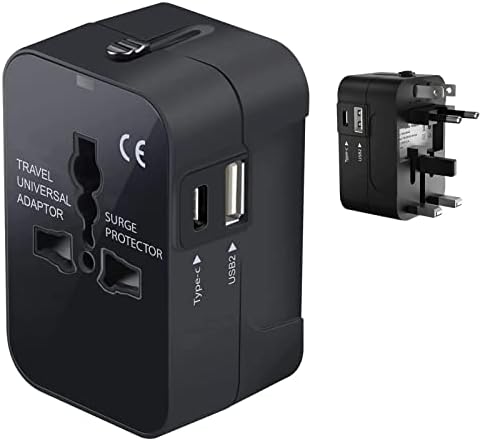 Viagem USB Plus International Power Adapter Compatível com o Samsung Galaxy S II Plus para energia mundial para 3 dispositivos USB
