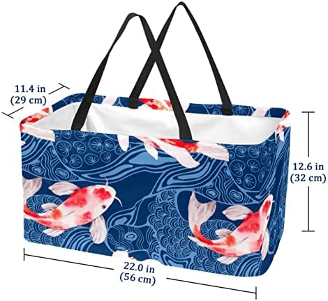 Reutiling Shopping Shopping Caspo Melhor esforço Red Blue portátil dobrável Picnic Grocery Bags