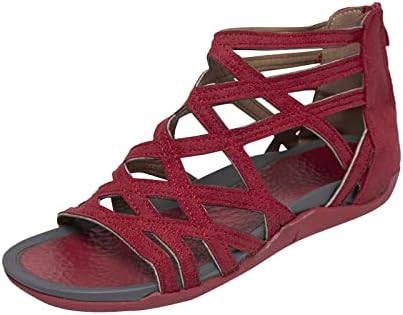 Tênis femininos xijianos Sapatos de couro casual não deslizam sandálias de boca de peixe laso de pisca de pé, caminhando, sapatos de lazer ao ar livre