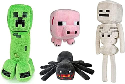 OVITTAC Creeper Plexh, Piggy, Skeleton Shooter, Little Spider Plush Game Plexh Phyled Toys, Gifts de aniversário para