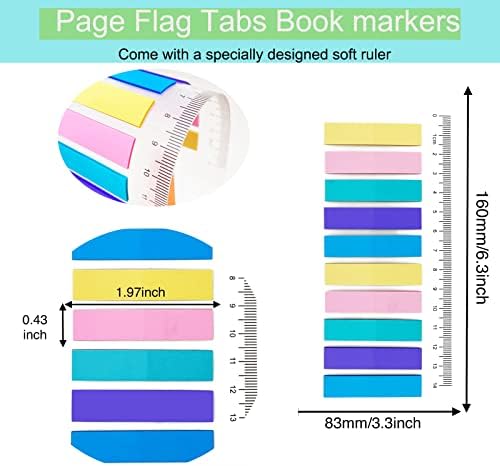 1750 PCs guias pegajosas guias de livro transparente notas pegajosas guias morandi sinalizadores standy sinalizadores guias