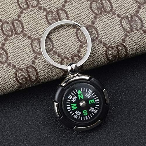 Shzbcdn Super Mini Portable Travel Compass Keychain ， Compass à prova d'água ， Pingente de mochila de viagem ， Ferramentas