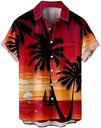Camisas de praia de verão bmisEgm para homens de férias de verão masculinos tendência de moda de praia de praia camisetas