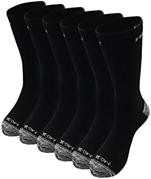 RBX ativo atlético X-DRI Quick Dry 6-Pack Crew Socks