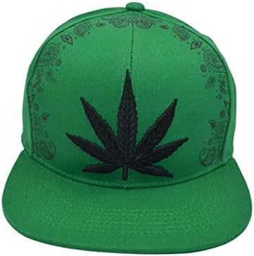 Chapéu de erva daninha Popfizzy, chapéus unissex de folhas de maconha, boné de maconha, bonés de beisebol de cannabis, chapéus de