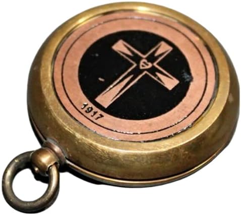 Antigo bronze bronze cross cross loctlet vintage artesanal steampunk London âncora marítima marítima botão de botão