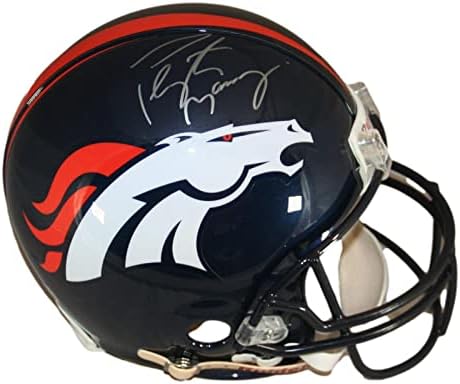 Peyton Manning autografado em tamanho real Authentic Riddell Capacete Broncos PSA/DNA - Capacetes NFL autografados