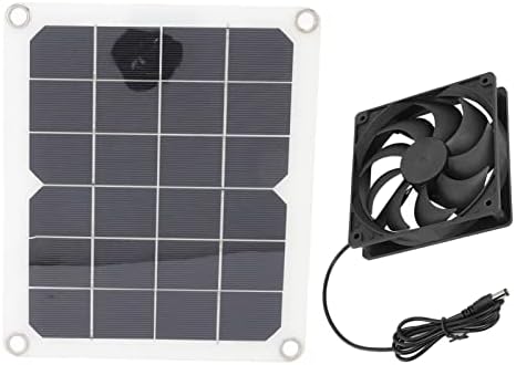Kit de ventilador de painel solar de 10w, silício de plástico 10w 6v 3000 rpm fã do painel solar para estufa para casa