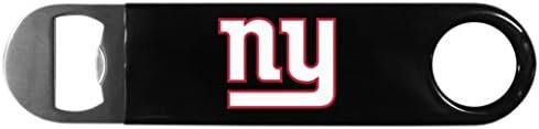 Siskiyou Sports NFL New York Giants Unisex 2 PC Conjunto de churrasco e abridor de garrafas, cores de equipe, tamanho