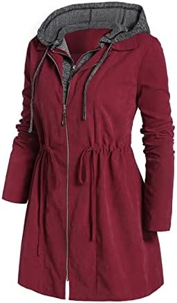 Mulheres tamanhos de plukas com capuz casacos quentes moda zip front ladrancting manga longa colheita capuzes jaqueta jaqueta